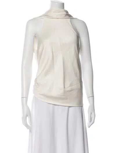 Pre-owned Simkhai Cowl Neck Sleeveless Top W/ Tags In White