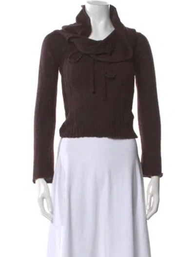 Pre-owned Simkhai Cowl Neck Sweater In Brown