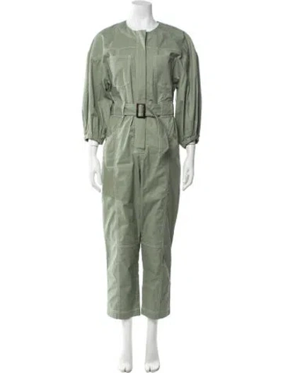 Pre-owned Simkhai Crew Neck Jumpsuit In Green