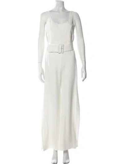 Pre-owned Simkhai Crew Neck Jumpsuit In Neutral