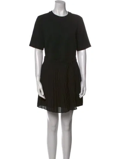 Pre-owned Simkhai Crew Neck Knee-length Dress In Black