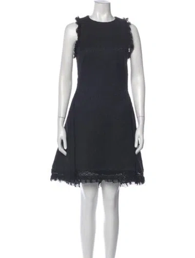 Pre-owned Simkhai Crew Neck Knee-length Dress In Gray