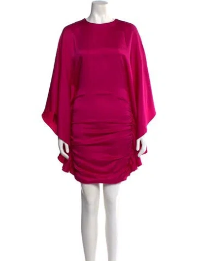 Pre-owned Simkhai Crew Neck Knee-length Dress In Pink