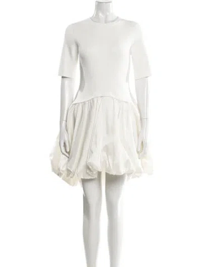 Pre-owned Simkhai Crew Neck Knee-length Dress W/ Tags In White