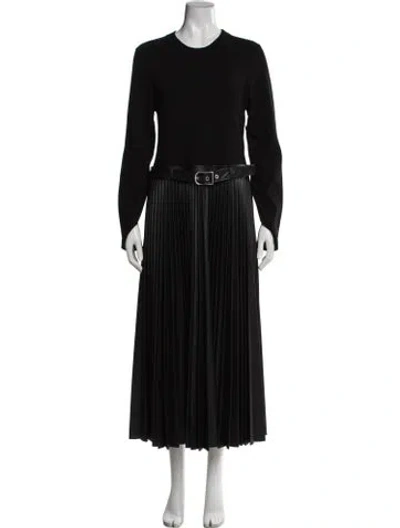 Pre-owned Simkhai Crew Neck Long Dress In Black