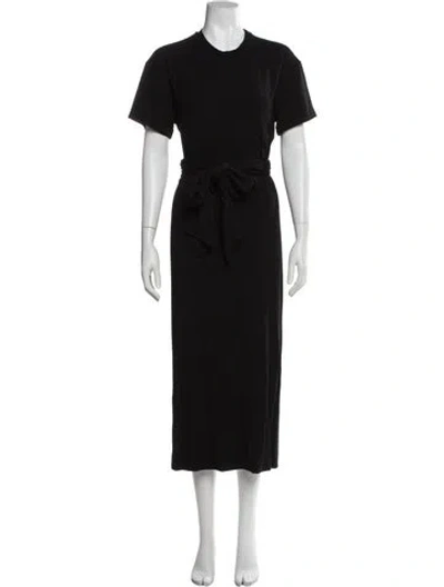 Pre-owned Simkhai Crew Neck Long Dress W/ Tags In Black