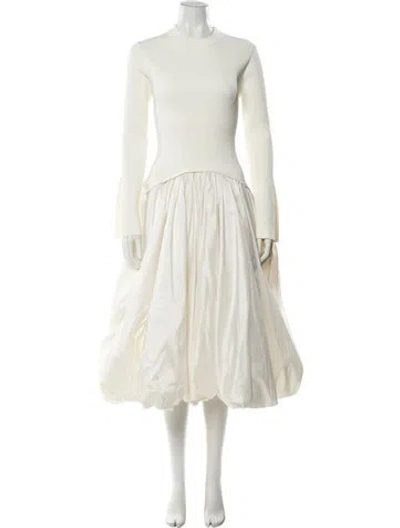 Pre-owned Simkhai Crew Neck Long Dress W/ Tags In Neutral