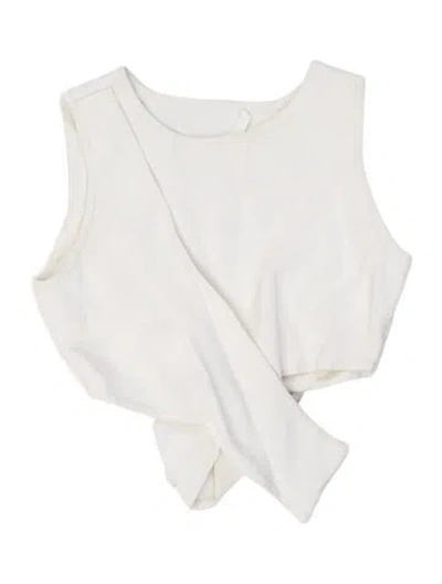 Pre-owned Simkhai Crew Neck Long Sleeve Bodysuit In Neutral