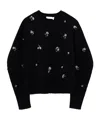 Simkhai Crew Neck Long Sleeve Sweater In Black