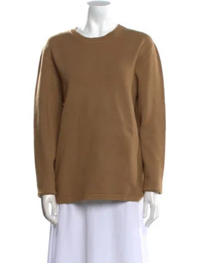 Pre-owned Simkhai Crew Neck Long Sleeve Sweatshirt In Neutral