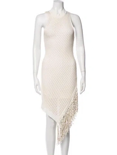 Pre-owned Simkhai Crew Neck Midi Length Dress In Neutral
