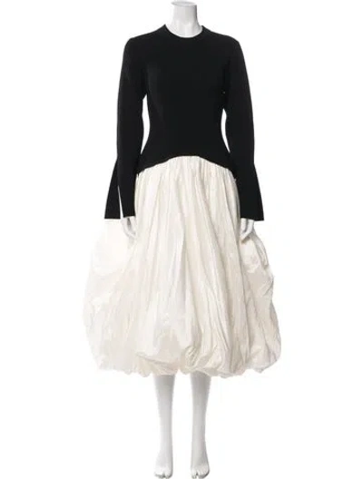 Pre-owned Simkhai Crew Neck Midi Length Dress In Neutral