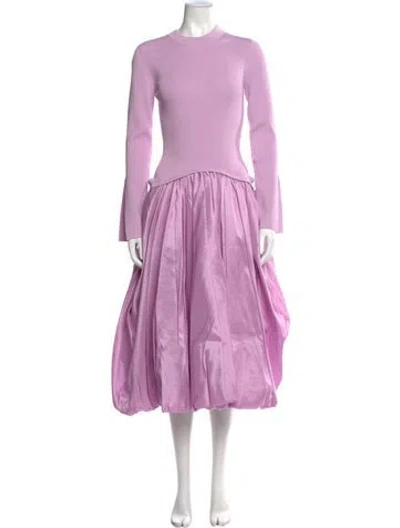 Pre-owned Simkhai Crew Neck Midi Length Dress W/ Tags In Purple