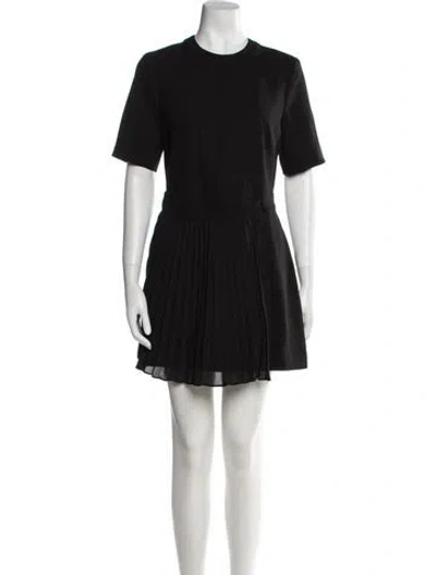 Pre-owned Simkhai Crew Neck Mini Dress In Black