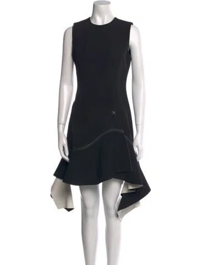 Pre-owned Simkhai Crew Neck Mini Dress In Black