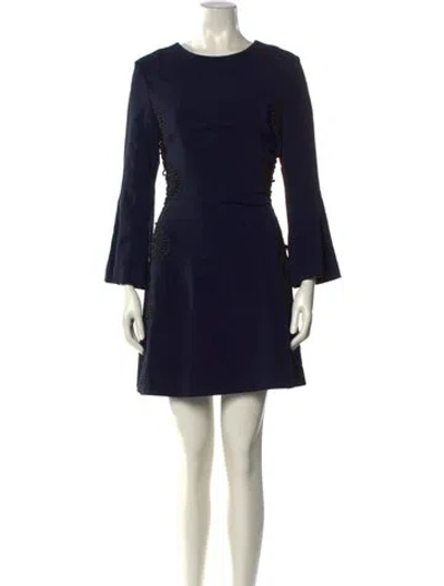 Pre-owned Simkhai Crew Neck Mini Dress In Black