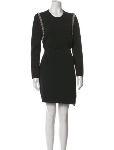 Pre-owned Simkhai Crew Neck Mini Dress In Black