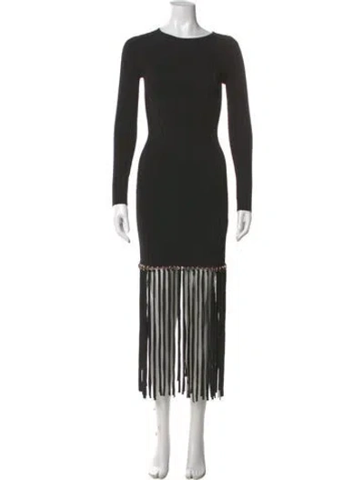 Pre-owned Simkhai Crew Neck Mini Dress In Black