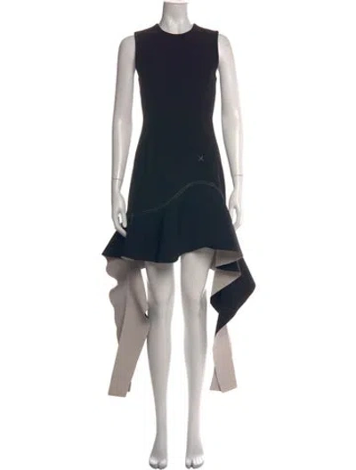 Pre-owned Simkhai Crew Neck Mini Dress In Black