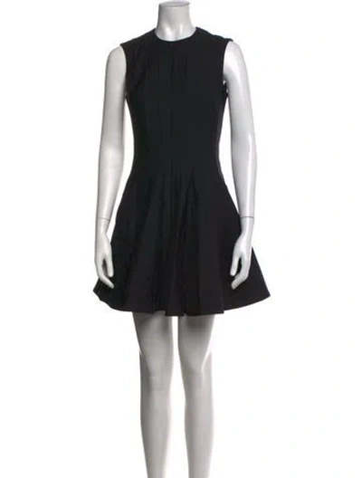 Pre-owned Simkhai Crew Neck Mini Dress In Black