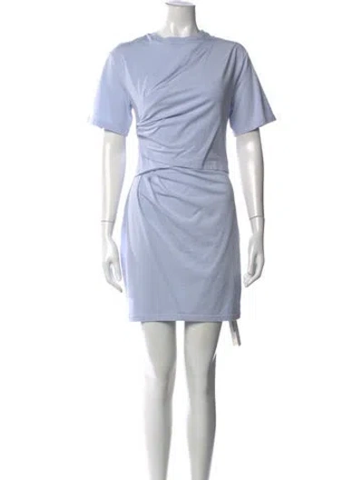 Pre-owned Simkhai Crew Neck Mini Dress In Blue