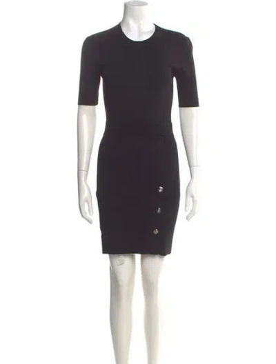 Pre-owned Simkhai Crew Neck Mini Dress In Gray