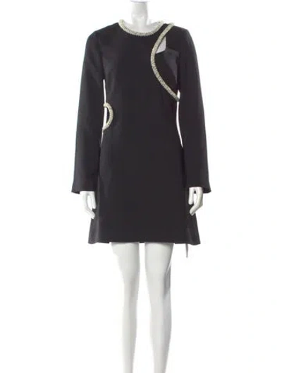 Pre-owned Simkhai Crew Neck Mini Dress In Gray