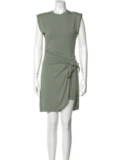 Pre-owned Simkhai Crew Neck Mini Dress In Green