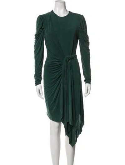 Pre-owned Simkhai Crew Neck Mini Dress In Green