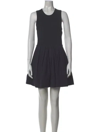 Pre-owned Simkhai Crew Neck Mini Dress In Grey