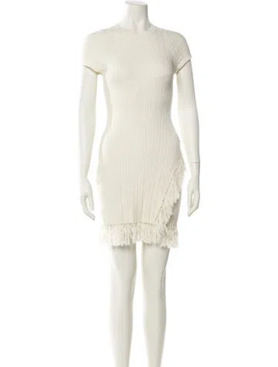 Pre-owned Simkhai Crew Neck Mini Dress In Neutral