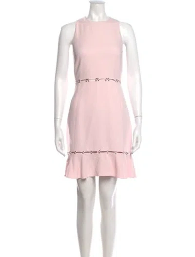 Pre-owned Simkhai Crew Neck Mini Dress In Pink