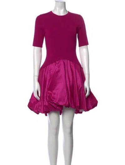 Pre-owned Simkhai Crew Neck Mini Dress In Pink