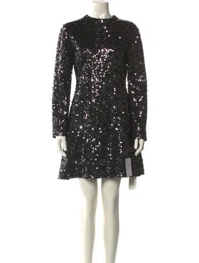 Pre-owned Simkhai Crew Neck Mini Dress W/ Tags In Black