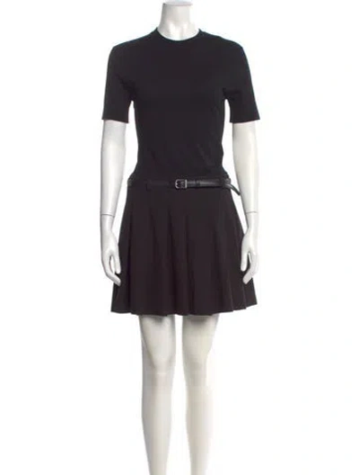 Pre-owned Simkhai Crew Neck Mini Dress W/ Tags In Black