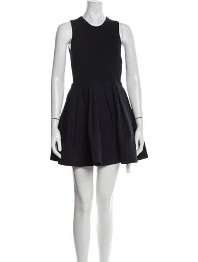 Pre-owned Simkhai Crew Neck Mini Dress W/ Tags In Blue
