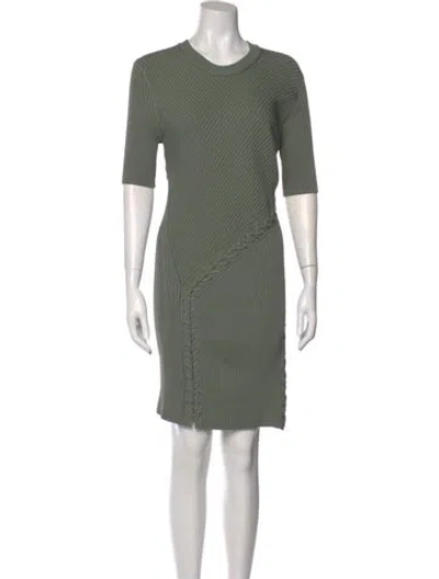Pre-owned Simkhai Crew Neck Mini Dress W/ Tags In Green