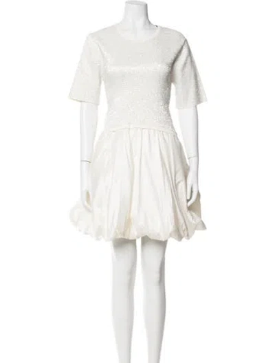 Pre-owned Simkhai Crew Neck Mini Dress W/ Tags In Neutral