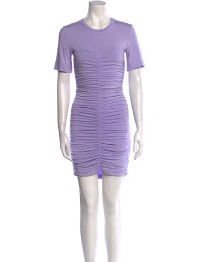 Pre-owned Simkhai Crew Neck Mini Dress W/ Tags In Purple