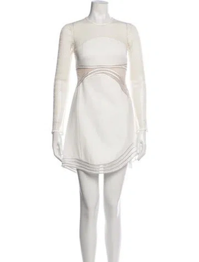 Pre-owned Simkhai Crew Neck Mini Dress W/ Tags In White