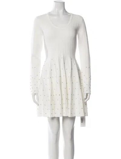 Pre-owned Simkhai Crew Neck Mini Dress W/ Tags In White