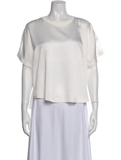 Pre-owned Simkhai Crew Neck Short Sleeve Top In Neutral