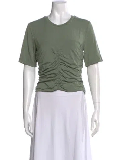 Pre-owned Simkhai Crew Neck Short Sleeve T-shirt In Green