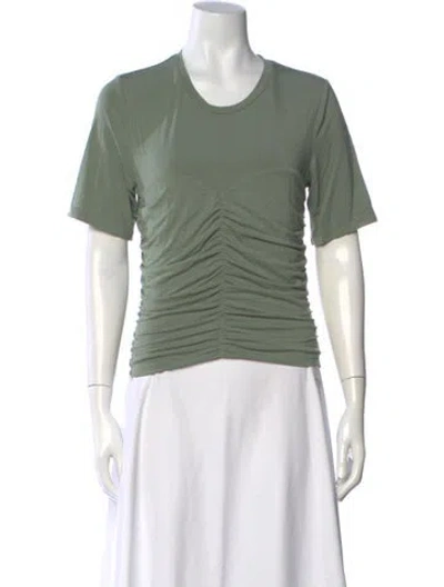 Pre-owned Simkhai Crew Neck Short Sleeve T-shirt In Green