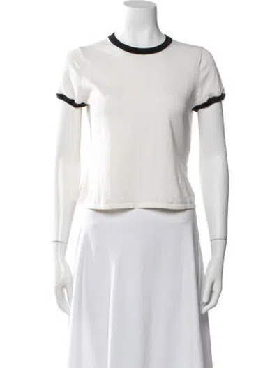 Pre-owned Simkhai Crew Neck Short Sleeve T-shirt In Neutrals