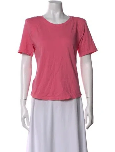 Pre-owned Simkhai Crew Neck Short Sleeve T-shirt In Pink