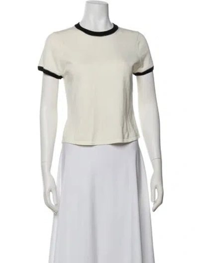 Pre-owned Simkhai Crew Neck Short Sleeve T-shirt W/ Tags In Neutral