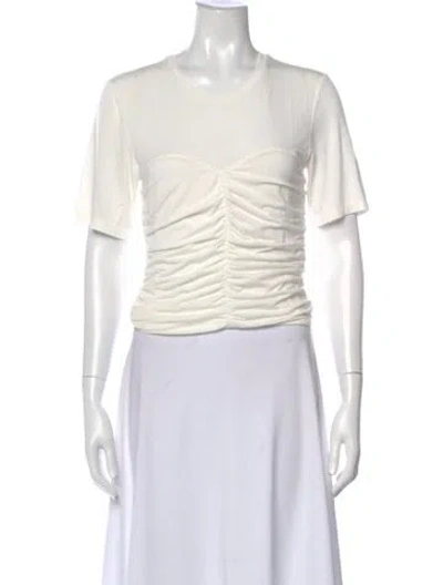 Pre-owned Simkhai Crew Neck Short Sleeve T-shirt In White