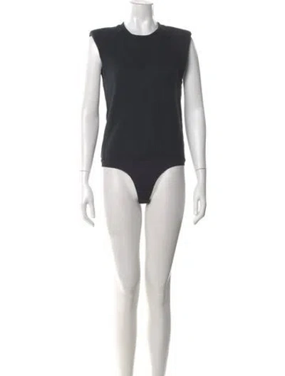 Pre-owned Simkhai Crew Neck Sleeveless Bodysuit W/ Tags In Black