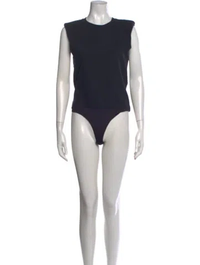 Pre-owned Simkhai Crew Neck Sleeveless Bodysuit W/ Tags In Blue